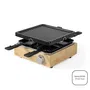 Livoo DOC311 Appareil à raclette 4 personnes 800W - Plateau grill amovible antiadhésif et thermostat ajustable avec 4 caquelons et spatules