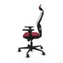 Piqueras y Crespo Chaise de Bureau avec Appui-tête Jorquera 3D036N1 Bordeaux