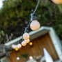 Lumisky Guirlande lumineuse solaire Party Milky Solar 5,70 m, 10 globes blanc chaud LED