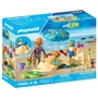 Playmobil 71906 - Famille jouant dans le sable à la plage, My Life Vacances à la plage, 46 pièces, dès 4 ans