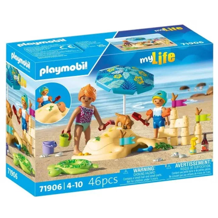 Playmobil 71906 Famille jouant dans le sable à la plage, My Life Vacances Playmobil 71906 Famille jouant dans le sable à la plage, My Life Vacances