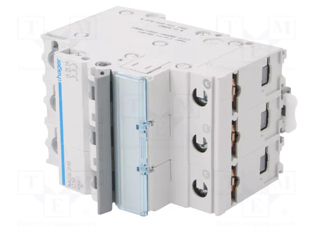 HAGER MCB MCS Quick Connect 16A 3 pôles
