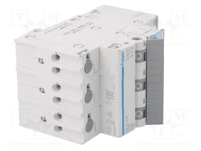 HAGER MCB MCS Quick Connect 16A 3 pôles