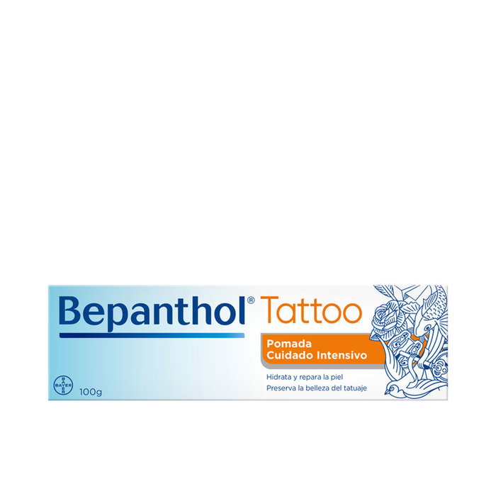 Bepanthol Tattoo - Pommade de soin intensif après tatouage 100 g - Avec panthénol pour hydratation et cicatrisation de la peau Bepanthol Tattoo - Pommade de soin intensif après tatouage 100 g - Avec panthénol pour hydratation et cicatrisation de la peau