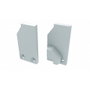Bouchon de finition profilé type I6 (Verre 6mm) - Aluminium Argenté - Gauche - Avec trou