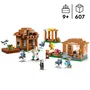 LEGO Minecraft 21596 L'Évocateur à l'Attaque du Village - Jeu de Construction 9 Ans avec Figurines et Maisons