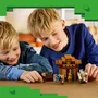 LEGO Minecraft 21596 L'Évocateur à l'Attaque du Village - Jeu de Construction 9 Ans avec Figurines et Maisons