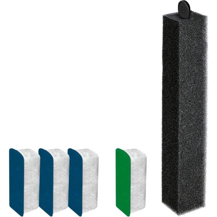 Ciano Pack de cartouches de rechange pour filtre d'aquarium 3 mois - 3 Water Clear, 1 Bio-Bact, 1 mousse Foam - Taille L