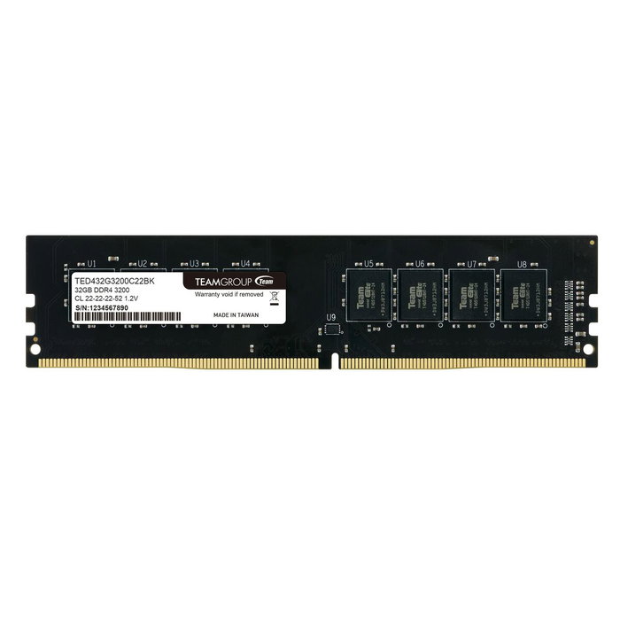 Mémoire RAM Team Group TED432G3200C2201 32 GB DDR4 3200 MHz CL22 Mémoire RAM Team Group TED432G3200C2201 32 GB DDR4 3200 MHz CL22