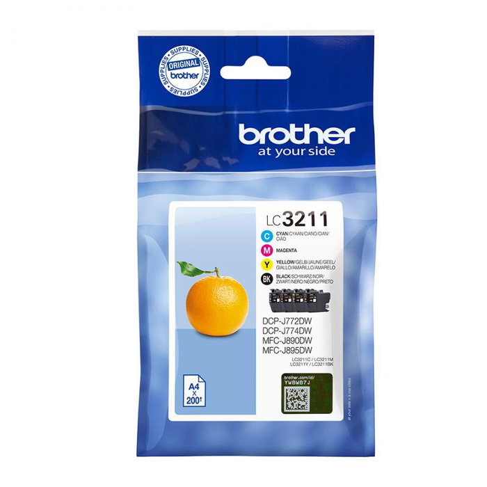 Brother LC3211VALDR Pack Multipack Cartouches d'encre LC 3211 - Noir, Couleur