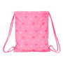 Sac à dos serré par des ficelles Benetton Heart Rose 35 x 40 x 1 cm