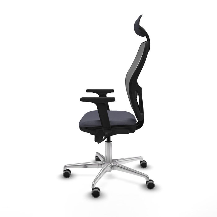 Piqueras y Crespo Chaise de Bureau 2D086G1 avec Appui-tête Gris foncé Piqueras y Crespo Chaise de Bureau 2D086G1 avec Appui-tête Gris foncé