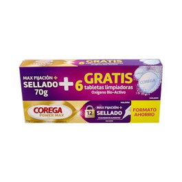 COREGA MAXIMO SELLADO 70 G + 6 comprimés promo