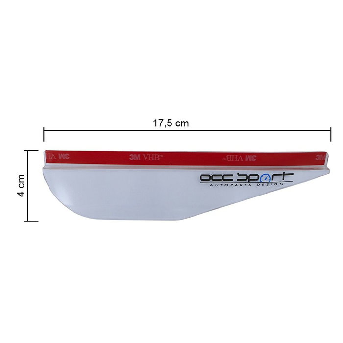 Occ Sport Protecteur de pluie pour miroir rétroviseur latéral translucide (Pack de 2)