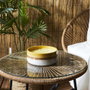 Home Deco Factory Bougie Citronnelle 3 Mèches avec Bol