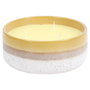 Home Deco Factory Bougie Citronnelle 3 Mèches avec Bol