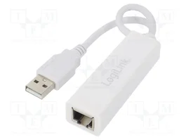 LOGILINK Adaptateur USB 2.0 vers Ethernet RJ45 blanc