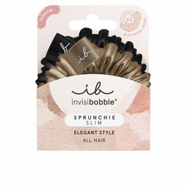 Invisibobble Coletero Invisibobble Sprunchie Slim pour cheveux - Élastique à cheveux en spirale fin et élégant, couleur True Golden - Lot de 2 pièces