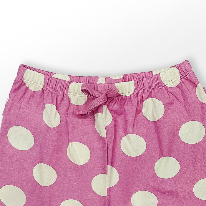 Cerdá Pijama Court 7 Ans en Jersey - Taille 7 Ans - Motif Minnie Mouse - Rose