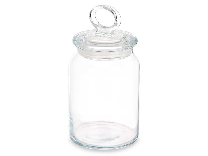Pasabahce Tarro Kitchen 860 ml en verre transparent 9,8 x 19,3 x 9,8 cm (Set de 6)