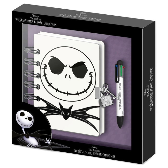 Karactermania Disney L'Étrange Noël de Mr. Jack - Journal A5 Lila et Stylo 6 Couleurs
