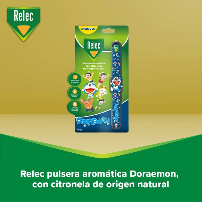 Relec Bracelet Anti-moustiques Doraemon à la Citronnelle