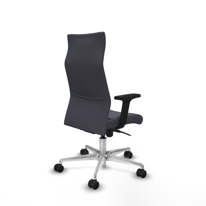 Piqueras Y Crespo Fauteuil de bureau Albacete Gris foncé avec mécanisme synchrone et bras 2D