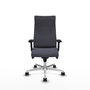 Piqueras Y Crespo Fauteuil de bureau Albacete Gris foncé avec mécanisme synchrone et bras 2D