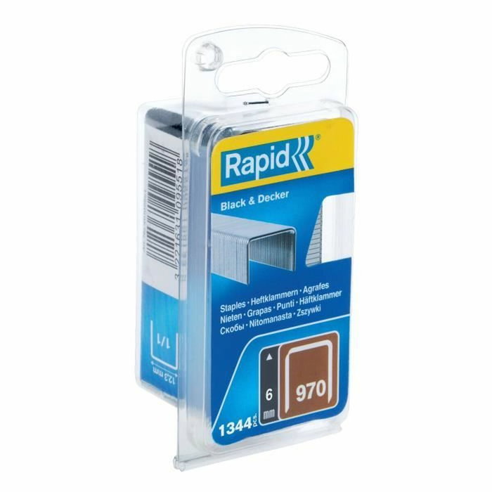 Rapid Agrafes en fil plat n°970/06mm - Blister 1344
