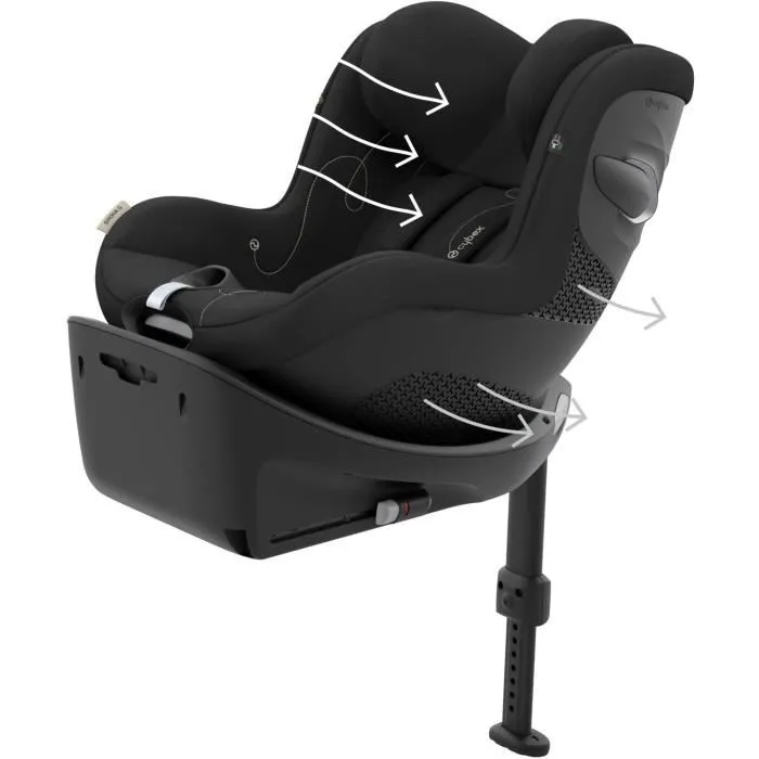 Cybex Sirona G Siège Auto Pivotant 360° i-Size, 61-105 cm, Naissance à 4 Ans, Moon Black Cybex Sirona G Siège Auto Pivotant 360° i-Size, 61-105 cm, Naissance à 4 Ans, Moon Black