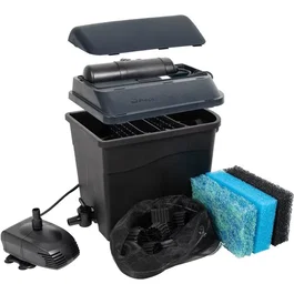 Ubbink SmartClear 3000 PlusSet - Filtre pour bassin à gravité avec stérilisateur UV-C 5W intégré et pompe - Capacité 1500L à 3000L