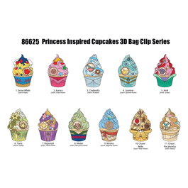 Monogram Int. Disney Princesse 3D présentoir porte-clés sac à dos Cupcake (24)