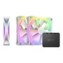 NZXT F120 RGB Duo Pack de 3 Ventilateurs Blanc RF-D12TF-W1