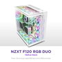 NZXT RF-D12TF-W1 F120 RGB Duo 3-Pack - Pack de 3 ventilateurs RGB blancs 120mm