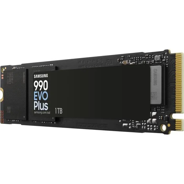 Samsung 990 EVO Plus SSD Interne 1 To NVMe M.2 PCIe 4.0x4 Vitesse Lecture 7 250 Mo/s Samsung 990 EVO Plus SSD Interne 1 To NVMe M.2 PCIe 4.0x4 Vitesse Lecture 7 250 Mo/s