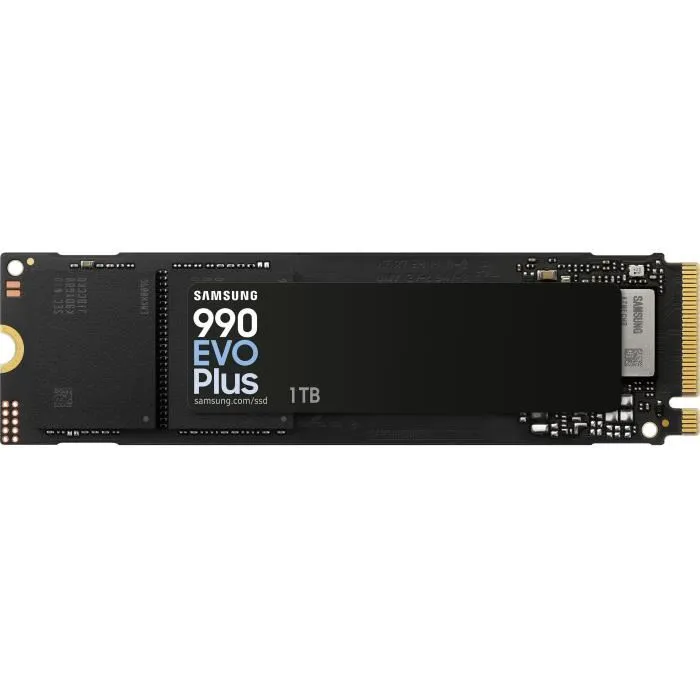 Samsung 990 EVO Plus SSD Interne 1 To NVMe M.2 PCIe 4.0x4 Vitesse Lecture 7 250 Mo/s Samsung 990 EVO Plus SSD Interne 1 To NVMe M.2 PCIe 4.0x4 Vitesse Lecture 7 250 Mo/s