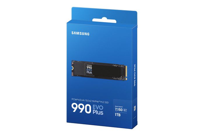 Samsung SSD Interne M.2 990 EVO Plus 1 To NVMe PCIe 4.0 et 5.0, Vitesse Lecture 7250 Mo/s, pour Gaming et Ordinateur Portable