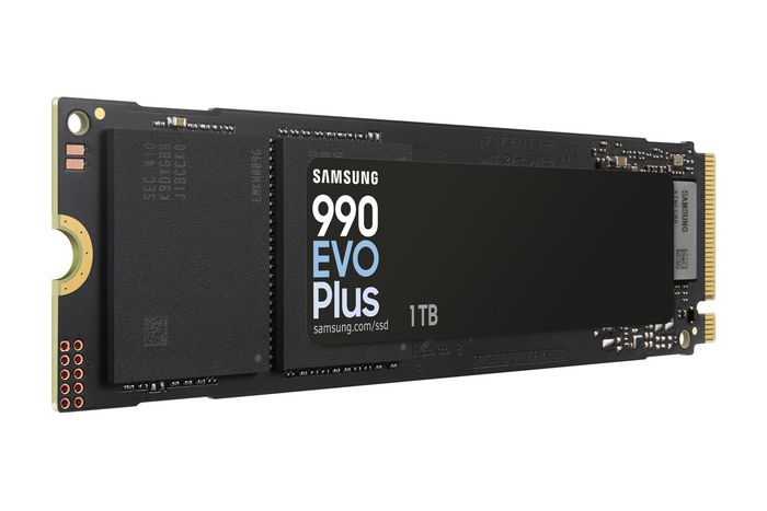 Samsung SSD Interne M.2 990 EVO Plus 1 To NVMe PCIe 4.0 et 5.0, Vitesse Lecture 7250 Mo/s, pour Gaming et Ordinateur Portable