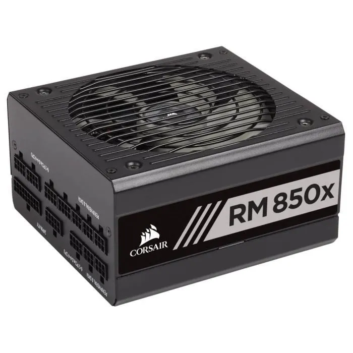 Corsair Alimentation PC Modulaire RM850x Shift 850W ATX 3.1 PCIe 5.1 avec câble 12V-2x6 natif, certification Cybenetics Gold, ventilateur silencieux 140mm - Garantie 10 ans Corsair Alimentation PC Modulaire RM850x Shift 850W ATX 3.1 PCIe 5.1 avec câble 12V-2x6 natif, certification Cybenetics Gold, ventilateur silencieux 140mm - Garantie 10 ans