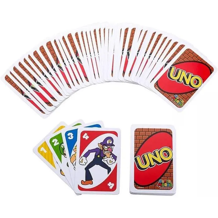 Mattel Games - Uno Super Mario Bros - Jeu de Cartes - à Partir de 7 Ans - Réf. DRD00 Mattel Games - Uno Super Mario Bros - Jeu de Cartes - à Partir de 7 Ans - Réf. DRD00