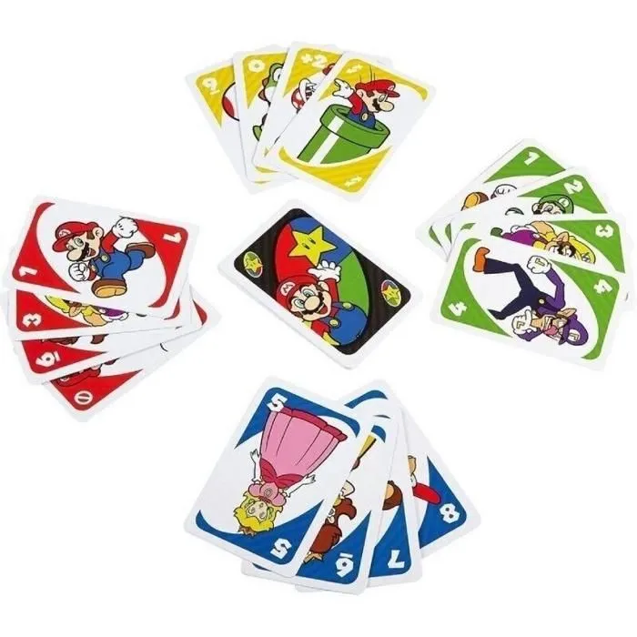 Mattel Games - Uno Super Mario Bros - Jeu de Cartes - à Partir de 7 Ans - Réf. DRD00 Mattel Games - Uno Super Mario Bros - Jeu de Cartes - à Partir de 7 Ans - Réf. DRD00