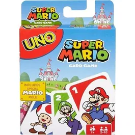 Mattel Games - Uno Super Mario Bros - Jeu de Cartes - à Partir de 7 Ans - Réf. DRD00