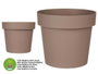 Ibergarden Pot de fleurs Plastique Marron avec réserve d'eau 30 cm (Set de 6)