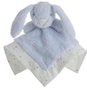 Creaciones Llopis Dou-dou 30x30 avec sonajero 16 cm, peluche lapin bleu en boîte, polyester, dès 3 ans