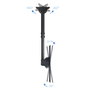 Tooq LPCE1170TSLI Support Mural Plafond pour Écran 37-70 Pouces, Rotation 180°, Inclinable, Charge 50 kg, VESA 600x400, Noir
