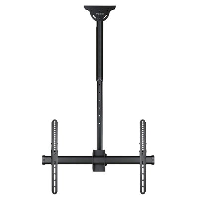 Tooq LPCE1170TSLI Support Mural Plafond pour Écran 37-70 Pouces, Rotation 180°, Inclinable, Charge 50 kg, VESA 600x400, Noir