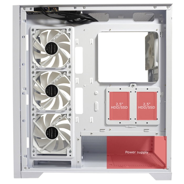 LC-Power LC-806W-ON Blanc
