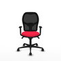 Piqueras y Crespo Chaise de Bureau Jorquera Rouge et Noir