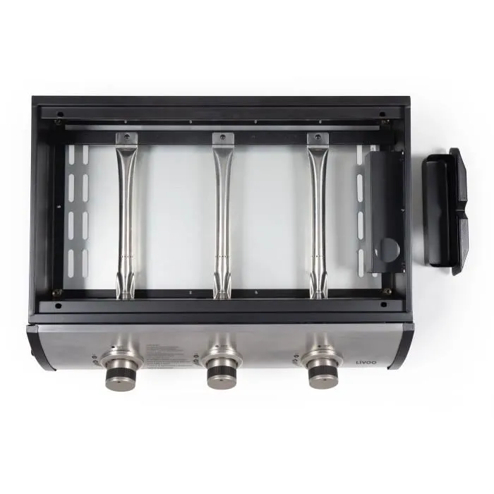 Livoo Plancha à Gaz DOC277, 3 Brûleurs 7.5 kW, Plaque Cuisson Acier Émaillé 61 x 38 cm, Allumage Automatique Livoo Plancha à Gaz DOC277, 3 Brûleurs 7.5 kW, Plaque Cuisson Acier Émaillé 61 x 38 cm, Allumage Automatique