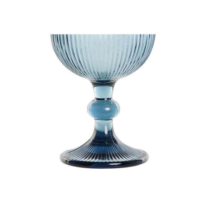 Set de Verres DKD Home Decor Bleu Verre 325 ml Set de Verres DKD Home Decor Bleu Verre 325 ml